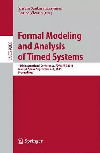 Formal Modeling and Analysis of Timed Systems cover