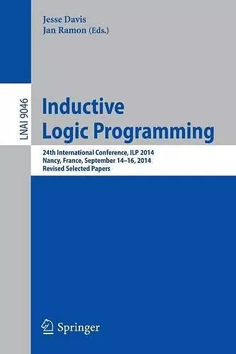 Inductive Logic Programming cover