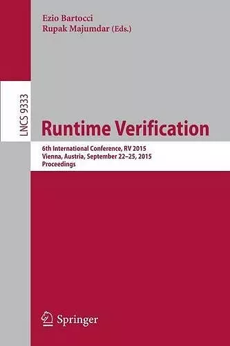 Runtime Verification cover