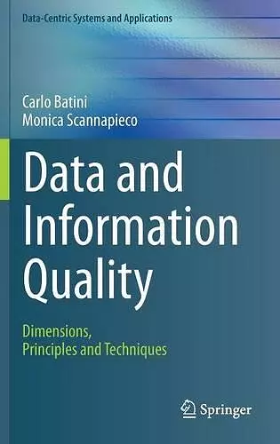 Data and Information Quality cover