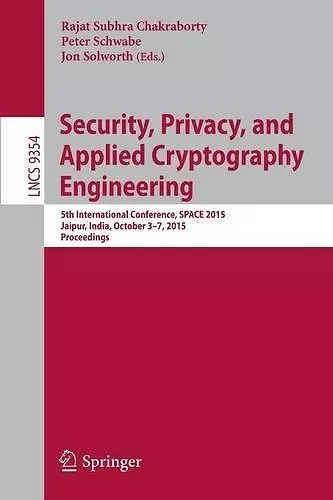 Security, Privacy, and Applied Cryptography Engineering cover