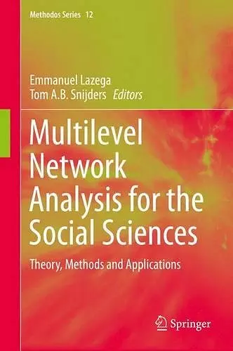 Multilevel Network Analysis for the Social Sciences cover