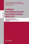 Intelligent Data Engineering and Automated Learning – IDEAL 2015 cover