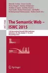 The Semantic Web - ISWC 2015 cover