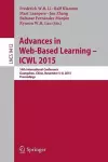 Advances in Web-Based Learning -- ICWL 2015 cover