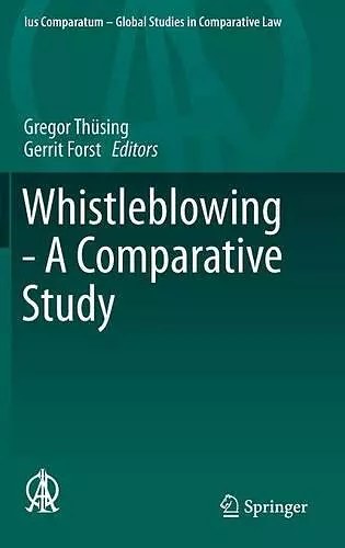 Whistleblowing - A Comparative Study cover