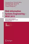 Web Information Systems Engineering – WISE 2015 cover