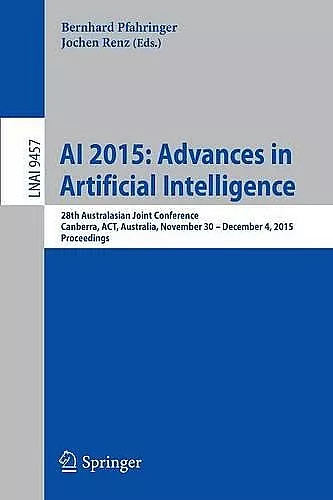 AI 2015: Advances in Artificial Intelligence cover