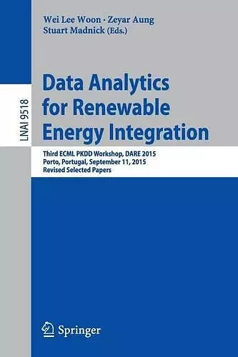 Data Analytics for Renewable Energy Integration cover