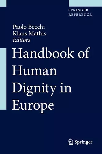 Handbook of Human Dignity in Europe cover