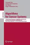 Algorithms for Sensor Systems cover