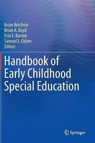 Handbook of Early Childhood Special Education cover