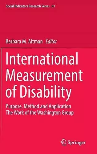 International Measurement of Disability cover