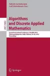 Algorithms and Discrete Applied Mathematics cover