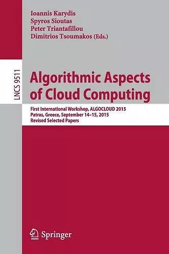 Algorithmic Aspects of Cloud Computing cover