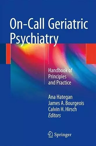 On-Call Geriatric Psychiatry cover