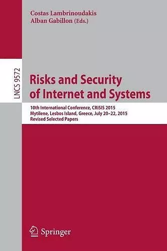 Risks and Security of Internet and Systems cover