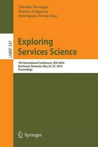 Exploring Services Science cover