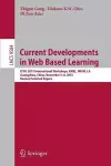 Current Developments in Web Based Learning cover