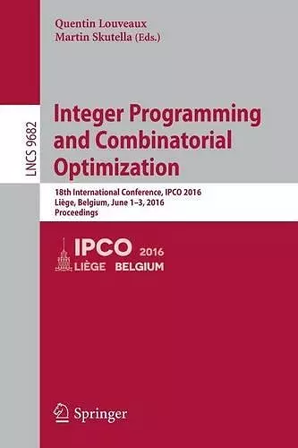 Integer Programming and Combinatorial Optimization cover