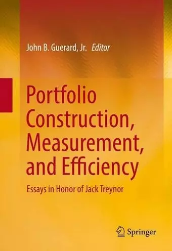 Portfolio Construction, Measurement, and Efficiency cover