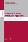 Computer Science – Theory and Applications cover