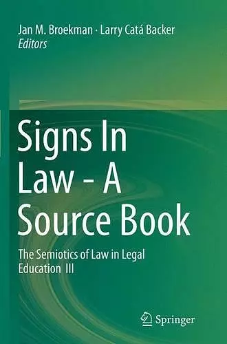 Signs In Law - A Source Book cover