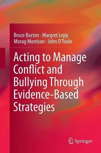 Acting to Manage Conflict and Bullying Through Evidence-Based Strategies cover