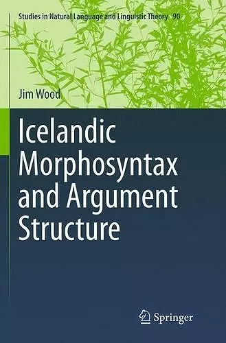 Icelandic Morphosyntax and Argument Structure cover