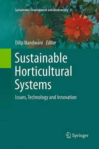 Sustainable Horticultural Systems cover