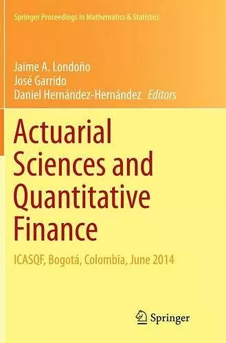 Actuarial Sciences and Quantitative Finance cover
