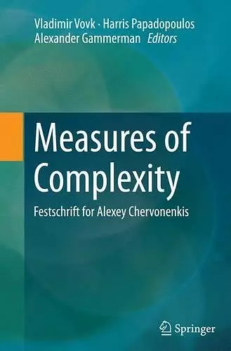 Measures of Complexity cover