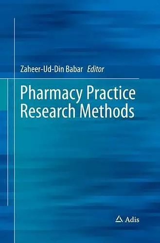 Pharmacy Practice Research Methods cover