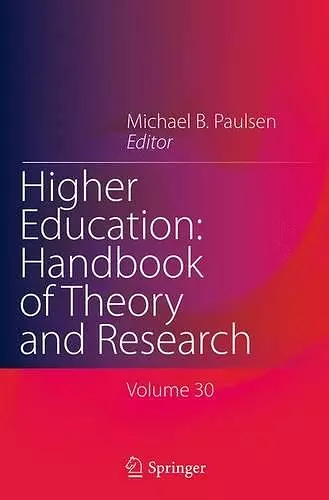 Higher Education: Handbook of Theory and Research cover