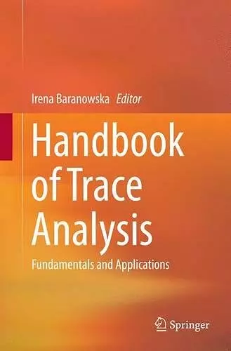 Handbook of Trace Analysis cover