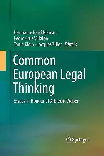 Common European Legal Thinking cover