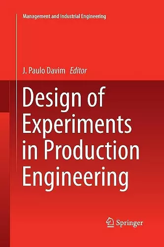 Design of Experiments in Production Engineering cover