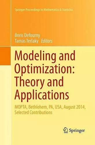 Modeling and Optimization: Theory and Applications cover