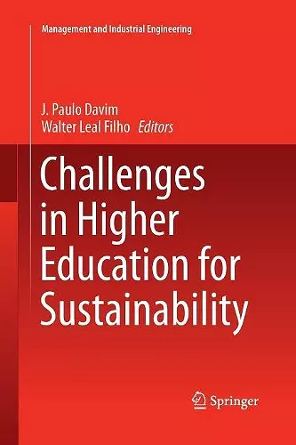 Challenges in Higher Education for Sustainability cover