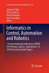 Informatics in Control, Automation and Robotics cover