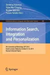 Information Search, Integration and Personalization cover