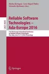 Reliable Software Technologies – Ada-Europe 2016 cover