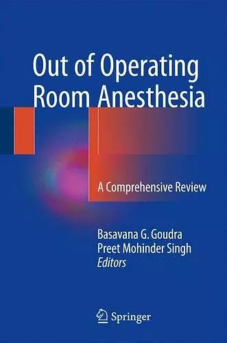 Out of Operating Room Anesthesia cover