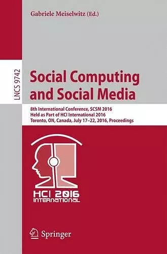 Social Computing and Social Media cover