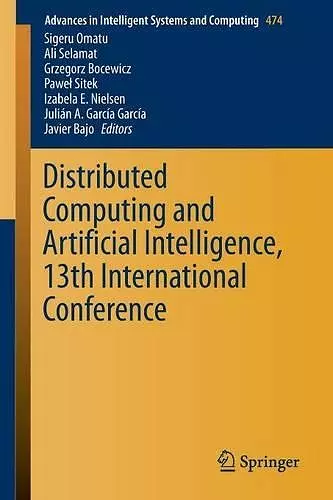 Distributed Computing and Artificial Intelligence, 13th International Conference cover