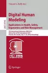 Digital Human Modeling: Applications in Health, Safety, Ergonomics and Risk Management cover