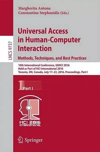 Universal Access in Human-Computer Interaction. Methods, Techniques, and Best Practices cover