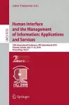 Human Interface and the Management of Information: Applications and Services cover