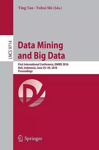 Data Mining and Big Data cover