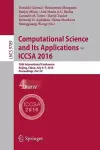 Computational Science and Its Applications - ICCSA 2016 cover